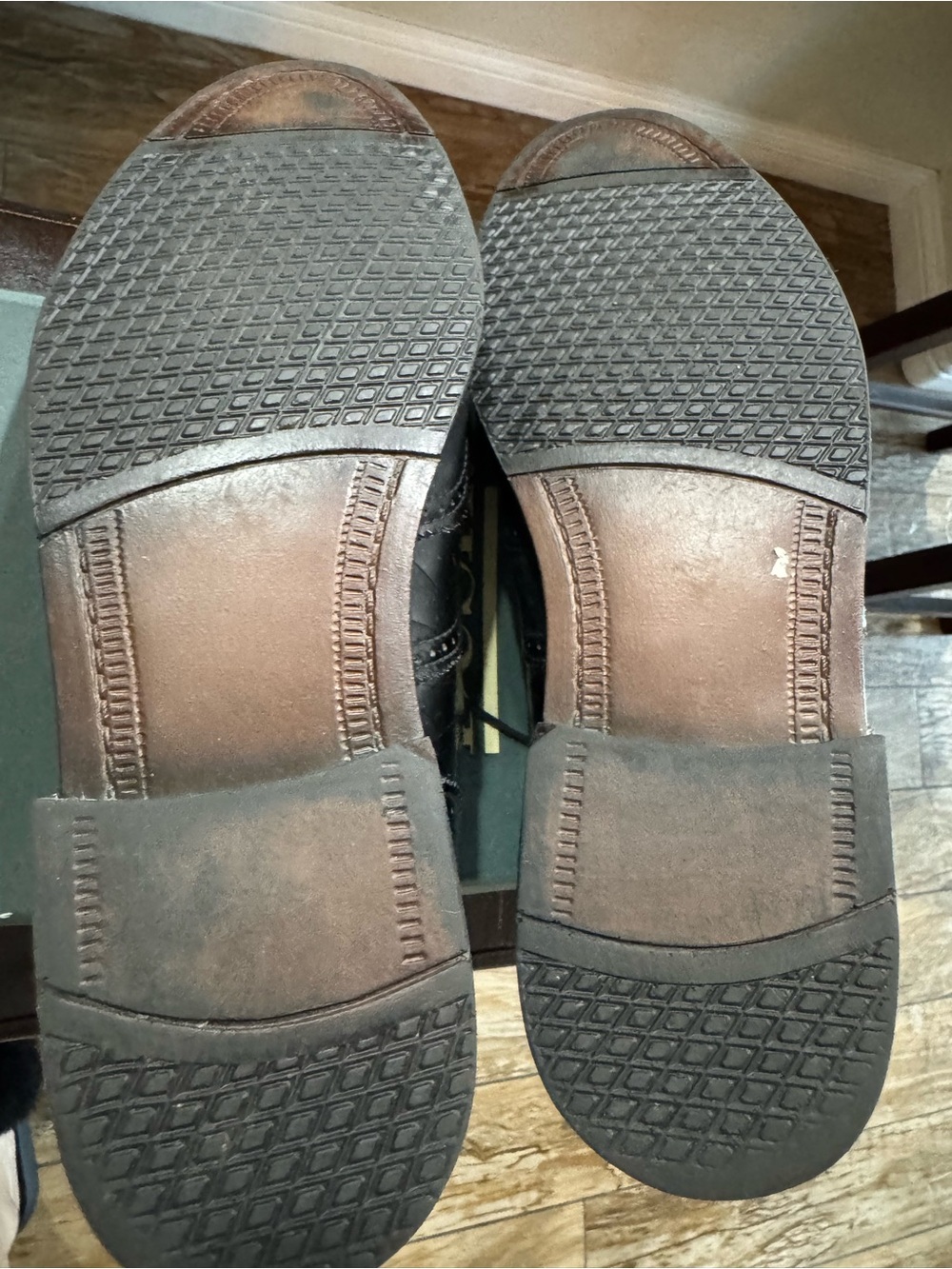 Nunn Bush Men’s Black Leather Croc Embossed Wingtip Oxford Dress Shoes Size 9 M - Picture 6 of 6